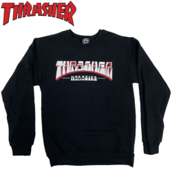 Sweat-shirt à capuche Thrasher FIRME LOGO CREW BLACK