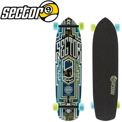 Longboard Sector Nine Carbon Green/Blue 