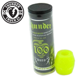 Thunder bushing Tube 100A Neon Yellow (jeu de 4 gommes)